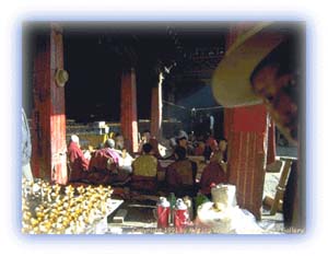 Inside the Jokhang Temple. Credit: Matjaz Vrecko