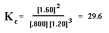 example equilibrium constant