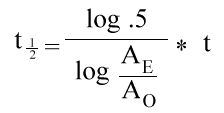 half life equation