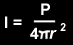 Intensity=Power/Surface Area