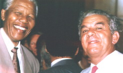 [Eddie Daniels and Nelson Mandela]