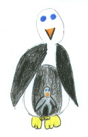 Drawing of a mother and baby